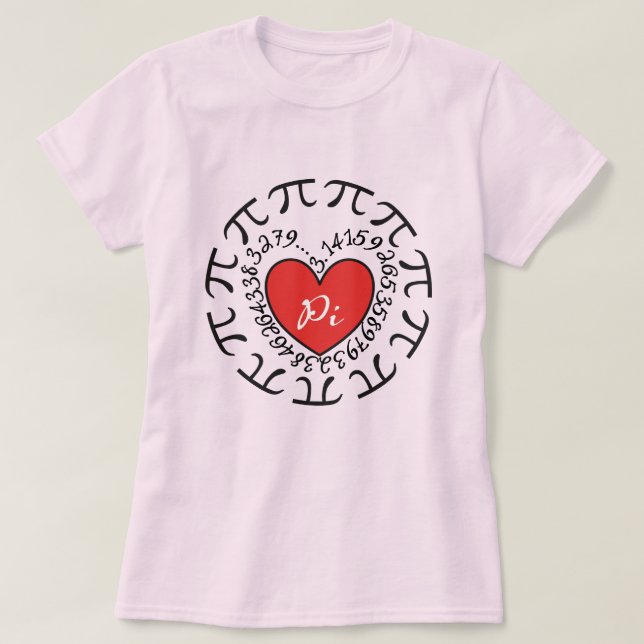 Kärlek Pi 3.14 - Pi Day Tröja (Design framsida)