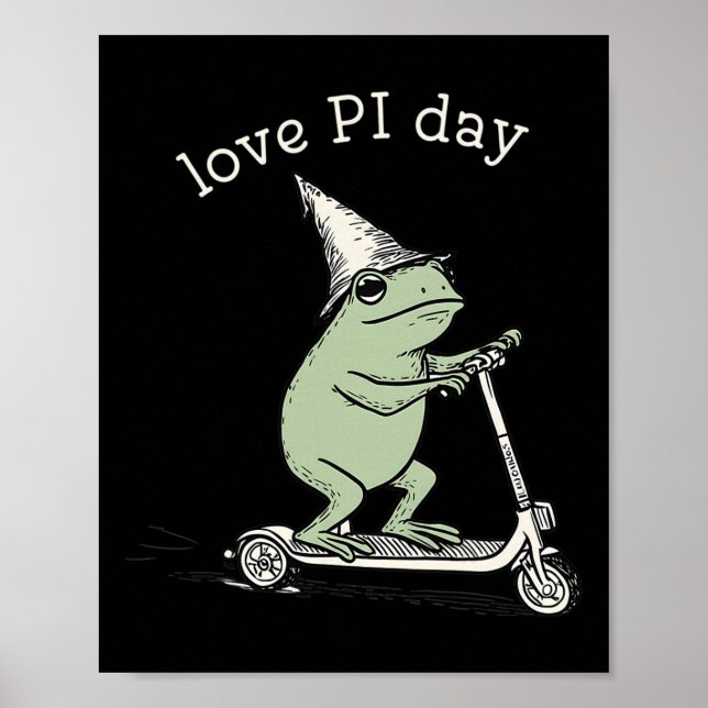 Kärlek Pi-dagen Matematiklärare Algebra Betyg Lära Poster (Framsidan)