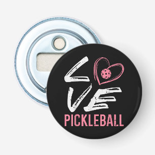 Kärlek Pickleball Heart Pickle Boll Women Kids Kid Flasköppnare