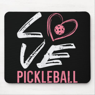 Kärlek Pickleball Heart Pickle Boll Women Kids Kid Musmatta