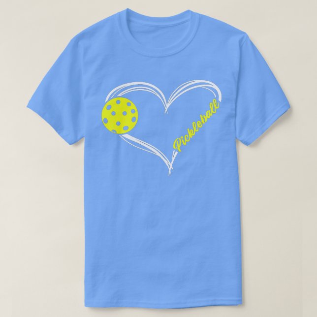 Kärlek Pickleball, söt pickleball match T Shirt (Design framsida)
