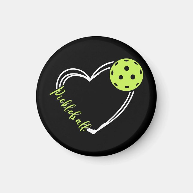 Kärlek Pickleball Women Magnet (Framsidan)