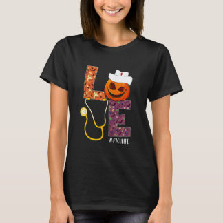 Kärlek PICU Sjuksköterska Liv Sjuksköterska Hallow T Shirt