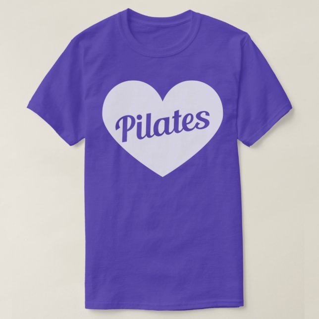 Kärlek Pilatus Älskare pilates i mitt hjärta T Shirt (Design framsida)