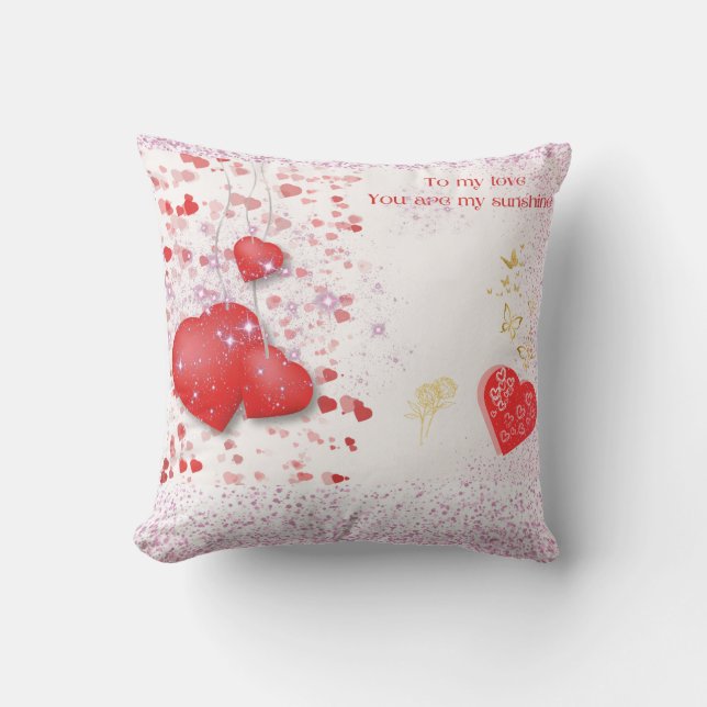 Kärlek Pillow för min älskade Kudde (Framsida)