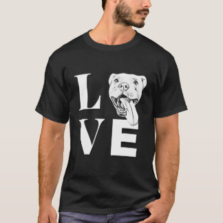Kärlek Pit Bulls Er Pitbull T Shirt