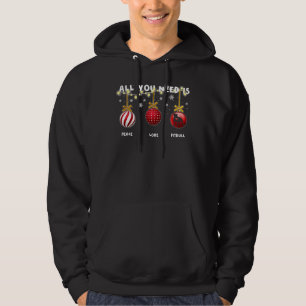 Kärlek Pitbull Älskare Hoodie