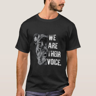 Kärlek Pitbull, vi är deras röst T Shirt