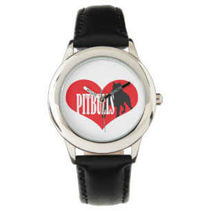 Kärlek Pitbulls Armbandsur