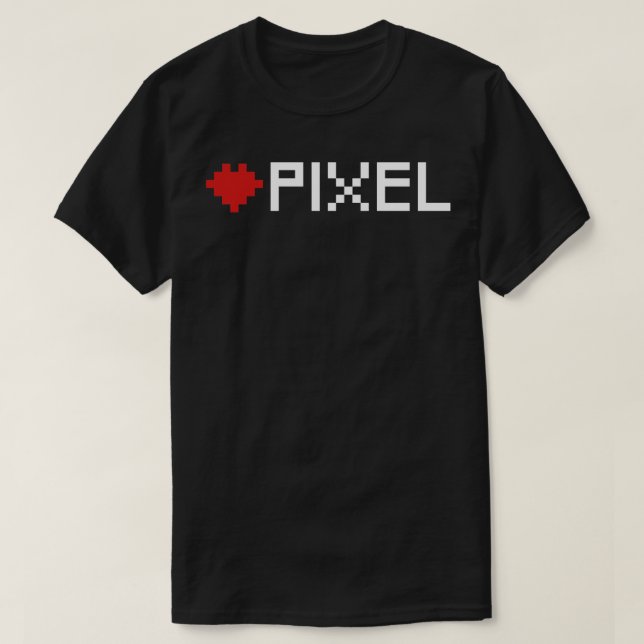 kärlek-pixel t shirt (Design framsida)