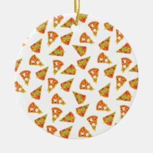 Kärlek Pizza Julgransprydnad Keramik