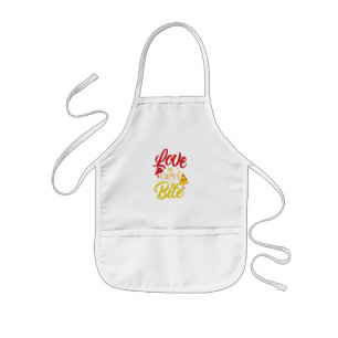 Kärlek Pizza Kids' Apron Barnförkläde