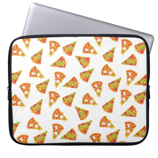 Kärlek Pizza Laptop Fodral (Framsidan)