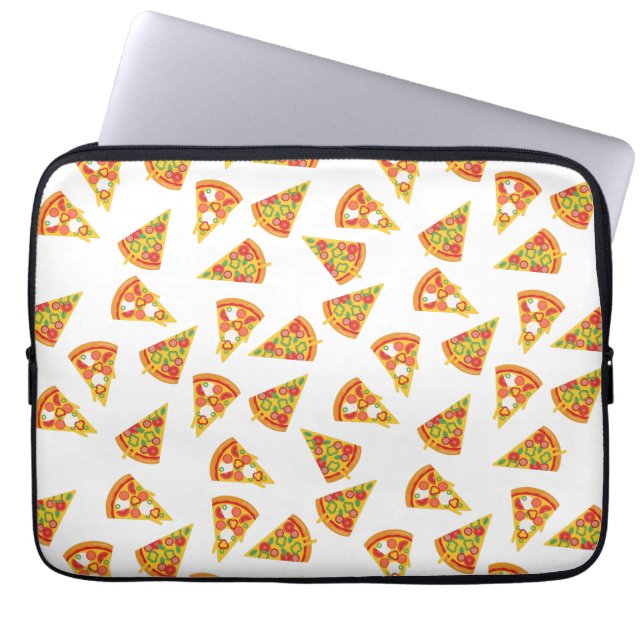 Kärlek Pizza Laptop Fodral (Framsidan)