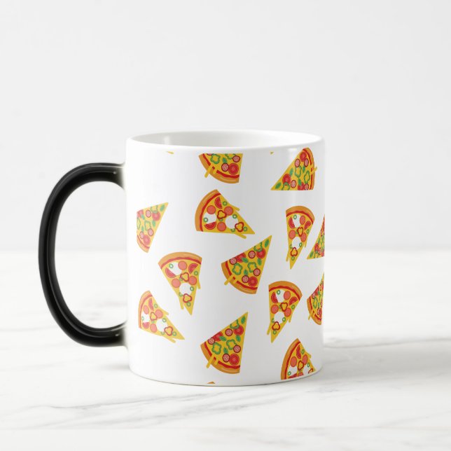 Kärlek Pizza Magisk Mugg (Vänster)