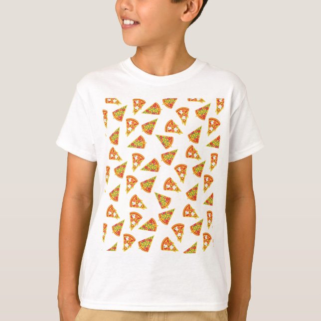 Kärlek Pizza T Shirt (Framsida)