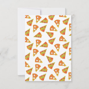 Kärlek Pizza Tack Kort