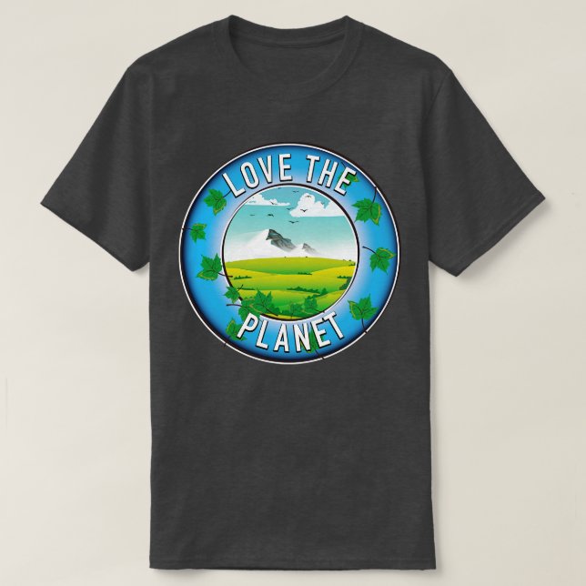 Kärlek planeten t shirt (Design framsida)