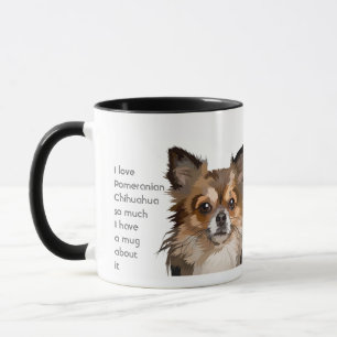 Kärlek Pommern Chihuahua Hundar Så mycket citat av Mugg