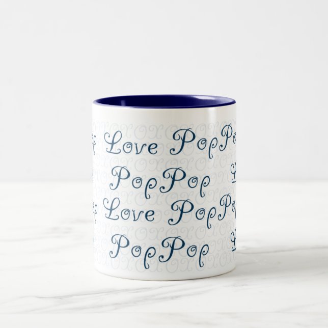 Kärlek PopPop Två-Tonad Mugg (Center)