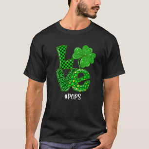 Kärlek Pops St patrick's day Grönt Play Leopard Sh T Shirt