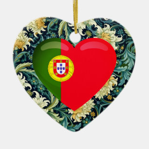 Kärlek Portugal Julgransprydnad Keramik