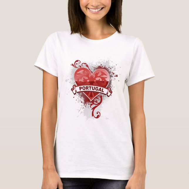 Kärlek Portugal T-shirt (Framsida)