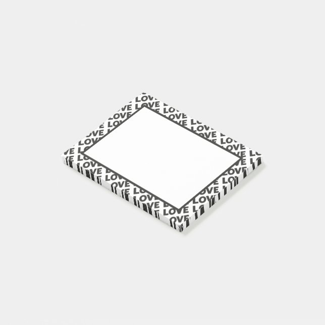 Kärlek Post-it Block (Vinklad)
