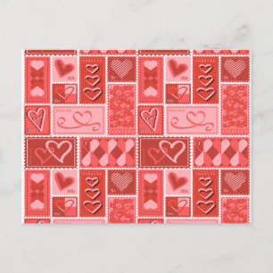 Kärlek Postage Frimärke Vykort