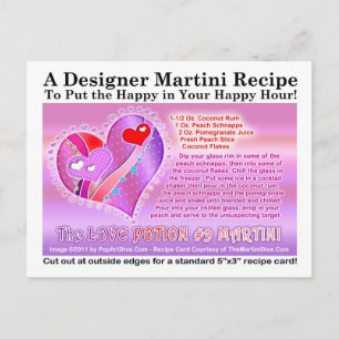 Kärlek Postnummer nio Valentine Martini Recept P Helg Vykort