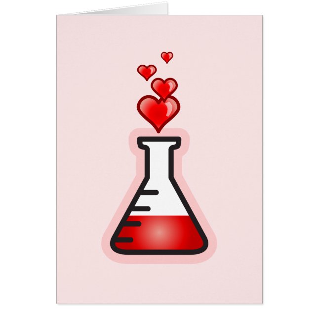Kärlek Potion Chemistry, Health Science Hälsningskort (Framsidan)