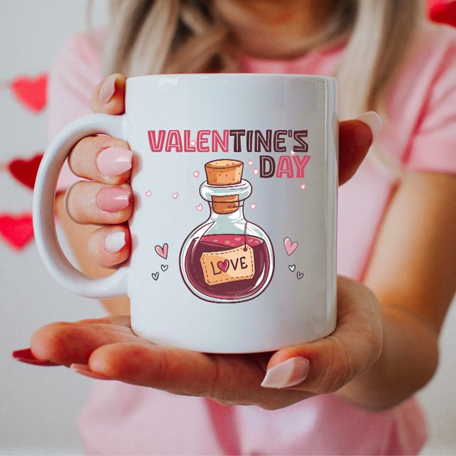 Kärlek Potion Valentine Kaffemugg (Skapare uppladdad)