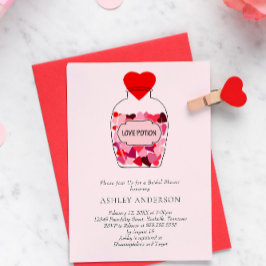 Kärlek Potion Valentine Theme Möhippa Inbjudningar