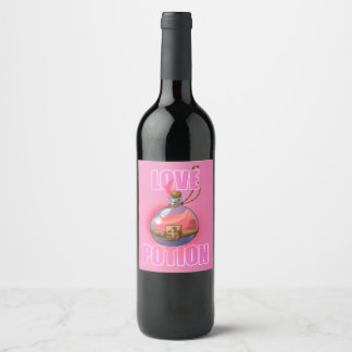 Kärlek Potion Vinflaska Etikett