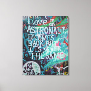 Kärlek Prag wall Graffiti Street art,urban real Canvastryck