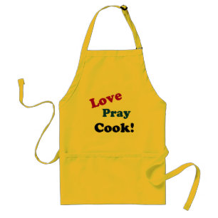 Kärlek Pray Cook Anpassa den Förkläde