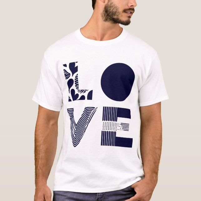 Kärlek Premium Valentines dag T-shirt (Framsida)