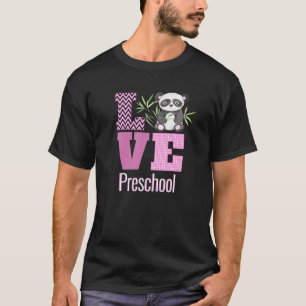 Kärlek Preschool Panda Bear Preschool Teacher Cute T Shirt