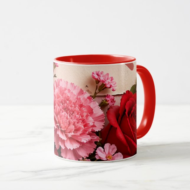 KÄRLEK PRESENT FÖDELSEDAG ARSDAK KAMPANJ MAMMA  MUGG (Framsida höger)