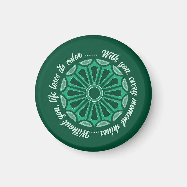 KÄRLEK PRESENT MAKE HUSTRU FLIKÄN POJKVÄN VÄN MAGNET (Framsidan)