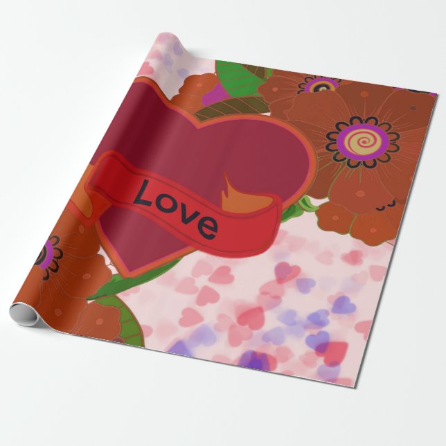 Kärlek Presentpapper (Utrullad)