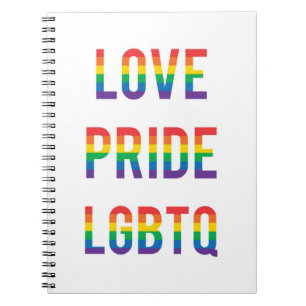 Kärlek Pride HBT TQ Anteckningsbok