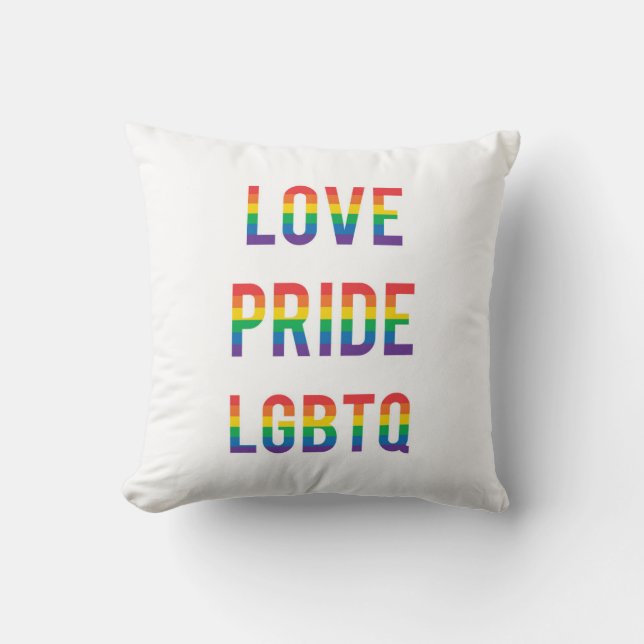 Kärlek Pride HBT TQ Kudde (Framsida)