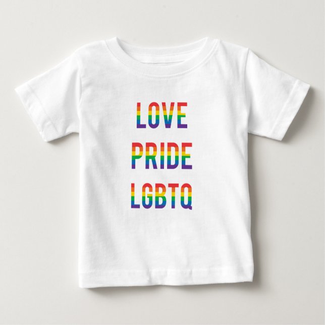 Kärlek Pride HBT TQ T Shirt (Framsida)