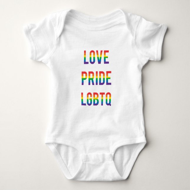 Kärlek Pride HBT TQ T Shirt (Framsida)