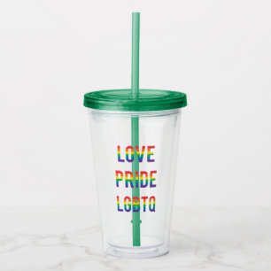 Kärlek Pride HBT TQ Take Away Mugg