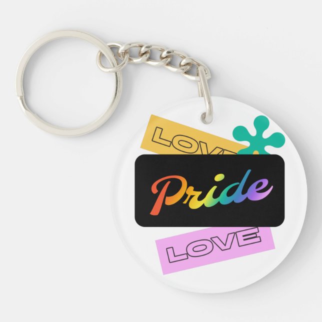 Kärlek pride kärlek. HBT+pride. Regnbågslangkedja (Framsidan)
