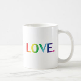 Kärlek, pride lgbt lgbtq gay queer rainbow färg kaffemugg