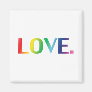 Kärlek, pride lgbt lgbtq gay queer rainbow färg magnet