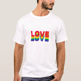 Kärlek Pride lgbt lgbtq queer gay rainbow färg T Shirt